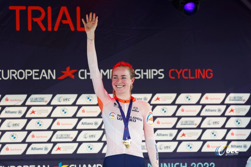 European Championships Munich 2022 - 2022 UEC Road Elite European Championships - Women's ITT - 17/08/2022 - Riejanne Markus (NED)  - photo Luca Bettini/UEC/SprintCyclingAgency?2022